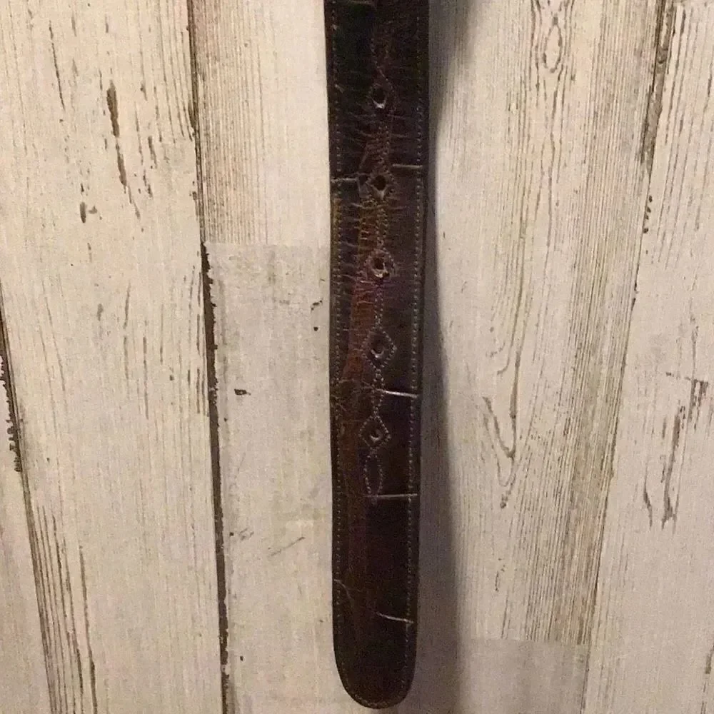 Billy Martin belt alligator